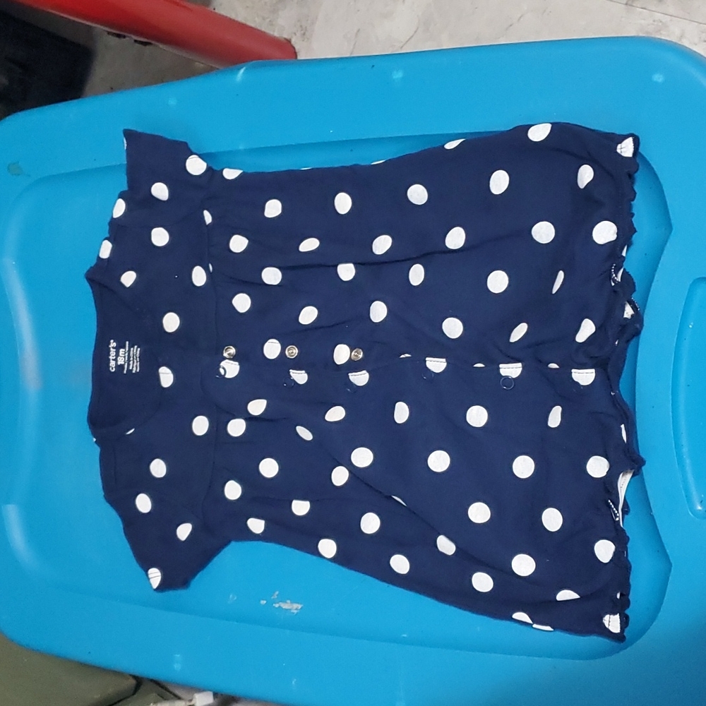 Girl's Polka Dot Romper-18 months